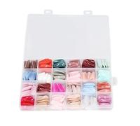 Cercueil Presse Ongles, 576 pcs Ballerine Faux Ongles Brillant Couverture Complète Conseils pour Acrylique Trempage Poudre & Gel Nail Art, Matériau ABS pour Mariage, Fête,