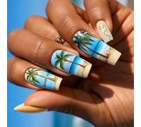 Cercueil Presse Sur Ongles Brillant Faux Bâton En 12 Tailles 24 Pièces Conseils Français Pour Décorations Artistiques Coller Sur Faux Ongles