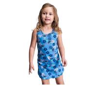 CERDÁ LIFE'S LITTLE MOMENTS Robe à Bretelle Fille de Stitch Fait de 100% Coton | Licence Officielle Disney, Bleu, 4 Ans