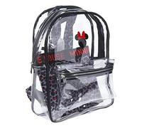 Cerdá 2100002903, Sac à Dos Transparent Minnie Mouse Beach avec Compartiment intérieur imprimé Mixte Enfant, Rosa, Grande
