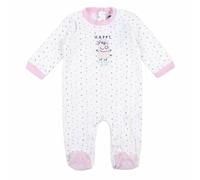 Cerdá Barboteuse Velour Cotton Peppa Pig T-Shirt sans Manches, Blanc, 1 año Fille
