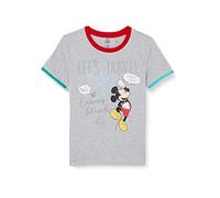 Cerdá Camiseta Corta Single Jersey Mickey T-Shirt à Manches Courtes, Gris, 4 Años Fille