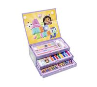 CERDÁ LIFE'S LITTLE MOMENTS Malette de Coloriages Gabby's Dollhouse - Inclut des Feutres, Peinture Aquarelle et des Crayons de Couleur - avec Carnet pour Dessiner - Produit Original Conçu en Espagne