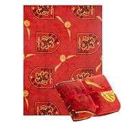 Cerdá Couverture Harry Potter Gryffondor - Design Quidditch - Canapé-lit - Couverture polaire chaude et douce - Cadeau Harry Potter - 120 x 160 cm