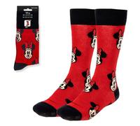 Disney - Paire de chaussettes Minnie Face Red 36-43