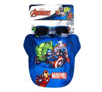 CERDÁ Ensemble casquette et lunettes Avengers Bleu Taille unique Mixte enfant