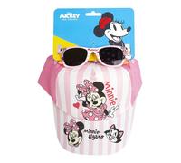 CERDÁ Ensemble casquette et lunettes de soleil Minnie – moderne et résistant, Rosé, taille unique