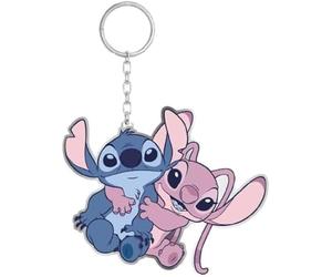 Cerdà Disney Lilo et Stitch Porte-clés - Motif Stitch et Angel - Bleu et rose