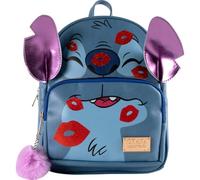 Cerdá Disney Lilo et Stitch Sac à dos - Simili cuir - Motif Stitch Bisous - Bleu