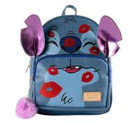 Cerdà Disney Lilo et Stitch Sac à dos - Simili cuir - Motif Stitch Bisous - Bleu
