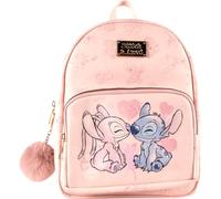 Cerdà Disney Lilo et Stitch Sac à dos - Simili cuir - Motif Stitch et Angel - Rose