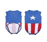 CERDÁ - for Fun Pets - Body Chien Captain America/Avengers - Licence Officielle Marvel