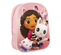 ARTESANÍA CERDÁ Sac à dos scolaire Gabby's Dollhouse – 25x31x10 cm, 3D, bretelles rembourrées