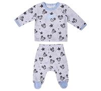 Cerdá Guêtres Velours Coton Mickey Ensemble, Gris, 1 año Garçon