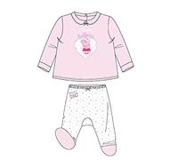 Cerdá Guêtres Velours Coton Peppa Pig George Ensemble, Rose, 1 año Fille