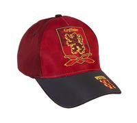 Casquette pour Enfant Harry Potter - Rouge - 2 à 8 ans - Coton et Polyester - Casquette à Scratch Réglable - Produit Original Conçu en Espagne