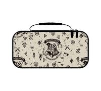 Cerdà Harry Potter Housse de protection et transport Nintendo Switch 2 - Rangement accessoires et 8 jeux - Motif Poudlard - Beige