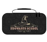 Cerdà Harry Potter Housse de Protection Nintendo Switch 2 - Rangement Accessoires et 8 Jeux - Motif première année - Noir