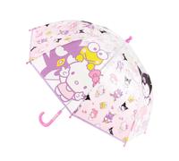 Artesanía Cerdá Parapluie enfant Hello Kitty transparent 45 cm POE manche incurvé rose tiges fibre