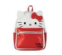 Cerdà Hello Kitty Sac à dos - Simili cuir - Blanc et rouge