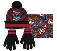 Cerdá Life’s Little Moments 2200007942 Ensemble d’hiver 3 pièces Taille unique enfant Unisexe Motif Harry Potter Rouge, Rouge Harry Potter 3 pièces, taille unique