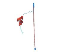 CERDA Life´S Little Moments Canne à Pêche Chat Spiderman Catnip | Jouet Chat Canne, Herbe à Chat, Jeu Chat Interactif, Corde Élastique, Tube Brillant