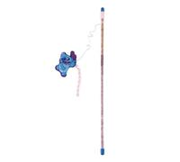 CERDA Life´S Little Moments Canne à Pêche Chat Stitch Catnip | Jouet Chat Canne, Herbe à Chat, Jeu Chat Interactif, Corde Élastique, Tube Brillant