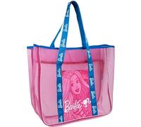 CERDÁ LIFE'S LITTLE MOMENTS Grand et résistant Design Moderne, été et Vacances avec Votre Sac de Plage Barbie, Sac de Plage Premium Mixte Enfant