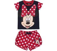 CERDÁ LIFE'S LITTLE MOMENTS 2200007299_T04A-C65 Short Fille | Pyjama Court Minnie Mouse-Couleur Rouge-Licence Officielle Disney, Rojo, 4 Ans