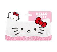 CERDÁ LIFE'S LITTLE MOMENTS Bandeau de maquillage Hello Kitty - Doux et réglable - Idéal pour le nettoyage du visage, du maquillage et du spa