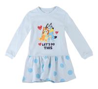 CERDÁ Life's Little Moments Vestido Para Niñas-Ropa Infantil Bluey Cómoda, Colorida Y Perfecta USO Diario, Fiestas O Regalos Especiales Robe, Bleu, 5 Ans Fille