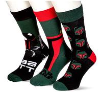 CERDÁ LIFE'S LITTLE MOMENTS Boba Fett Maya Bay Pack de 3 paires de chaussette, Multicolore, 40/46