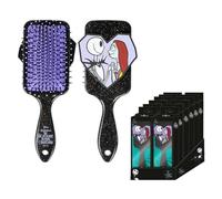 CERDÁ LIFE'S LITTLE MOMENTS - Brosse à Cheveux "L'Étrange Noël de Monsieur Jack" - Noir - Brosse démêlante - Jack and Sally Print Design - Original Product