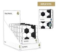 CERDÁ LIFE'S LITTLE MOMENTS Carnet rembourré Real Madrid avec couverture souple et blason officiel du club - Carnet Real Madrid durable et élégant pour une utilisation scolaire