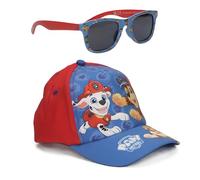 CERDÁ LIFE'S LITTLE MOMENTS Casquette de Baseball Ensemble d'accessoires pour Enfants Chapeau de Soleil léger d'été Lunettes de Soleil pour Enfants Vacances à la Plage (Paw Patrol - Bleu/Rouge)