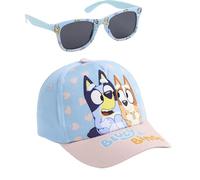CERDÁ LIFE'S LITTLE MOMENTS Casquette et Lunettes Unisexes Bluey pour Enfants, Design Original, réglables et légères, idéales pour l'été et comme Protection Solaire