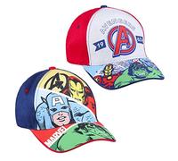 CERDÁ LIFE'S LITTLE MOMENTS Casquette pour Enfant Avengers - Bleue - 2 à 8 Ans - Coton et Polyester - Casquette pour Enfants à Scratch Réglable - Produit Original Conçu en Espagne
