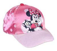 Casquette avec Visière Incurvée Minnie Mouse - Rose - 4 à 8 ans - Avec Broderies de la Collection - Casquette pour Enfants à Scratch Réglable - Produit Original Conçu en Espagne
