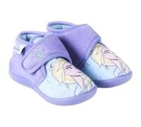 CERDÁ LIFE'S LITTLE MOMENTS Chaussons Fille de Velcro Amusantes d'Elsa de la Reine des Neiges avec l'Intérieure 100% Coton et Semelle Antidérapante, Violet, 26 EU
