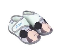 CERDÁ LIFE'S LITTLE MOMENTS - Chaussons Maison Garçon de Velcro Amusantes deMickey Mouse avec l'Intérieure 100% Coton et Semelle Antidérapante - Licence Officielle Disney