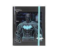 CERDÁ LIFE'S LITTLE MOMENTS - Classeur à 4 Anneaux pour Garçon de Batman Avec Couverture Rigide et une Fermeture en Élastique - Licence Officielle DC 2700000271 Multicolore