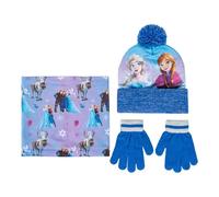 Cerdá LIFE'S LITTLE MOMENTS Ensemble bonnet, guntes et culotte La Reine des Neiges, confortable et pratique, idéal jour 3 pièces, multicolore, taille unique pour enfants