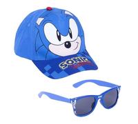 CERDÁ Ensemble lunettes de soleil et casquette Sonic – Multicolore – Taille unique unisexe