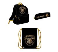 CERDÁ LIFE'S LITTLE MOMENTS - Ensemble Sac d'École, Trousse et Sac à Cordons pour Enfants de Poudlard [ Harry Potter ] | Idéal pour la Rentrée des Classes - Licence Officielle Warner Bros