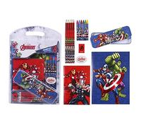 CERDÁ LIFE'S LITTLE MOMENTS Fourniture Scolaire Complet de Avengers avec Étui en Métal - Licence Officielle Marvel 8427934589401
