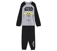 CERDÁ LIFE'S LITTLE MOMENTS Garçon Pyjama Garçon D'hiver The Child 100% Coton avec T-shirt À Manches Longues et Pantalon - Licence O Ensemble de pijama, Gris, 12 ans EU