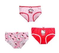 CERDÁ LIFE'S LITTLE MOMENTS Hello Kitty Lot de 3 sous-vêtements officiels en jersey pour fille Multicolore, Rose, 6-7 ans
