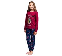 CERDÁ LIFE'S LITTLE MOMENTS Hogwarts Le Collège de Magia et Hechizerie de Harry Potter-Pyjama de Famille 100% Coton Licence Officielle Warner Bros, Rouge, Standard pour Filles