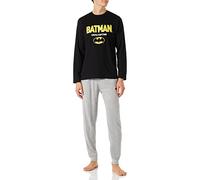 CERDÁ LIFE'S LITTLE MOMENTS Homme Pyjama Homme D'hiver Batman 100% Coton avec T-shirt À Manches Longues et Pantalon Long - Licence Ensemble de pijama, Noir, M EU