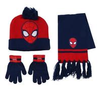 CERDÁ - Set enfant Spiderman: bonnet, gants, écharpe thermique - Taille unique (lot 3) mixte